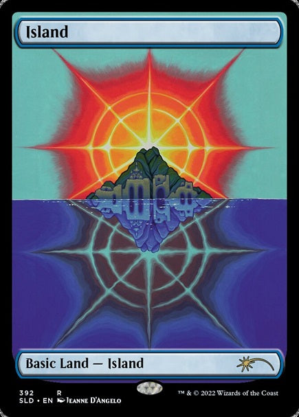 (英)【Foil】島 / Island【SLD】The Astrology Lands: Virgo No.392