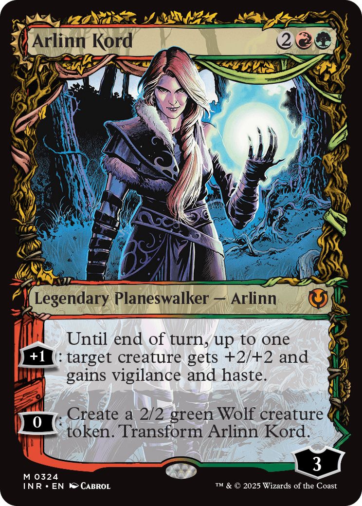 (英)【Foil】アーリン・コード / Arlinn Kord - 月の抱擁、アーリン / Arlinn, Embraced by the Moon ★ショーケース枠★(秋分カード) 【INR】 No.324