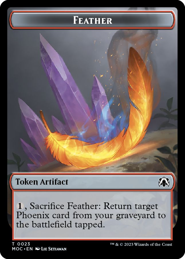 (英)羽根トークン / Feather Token No.023 - 霊気装置トークン / Servo Token【MOC-TOKEN】 No.042