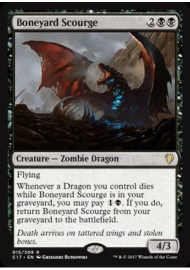 (英)骨塚の災い魔 / Boneyard Scourge【C17】 No.015