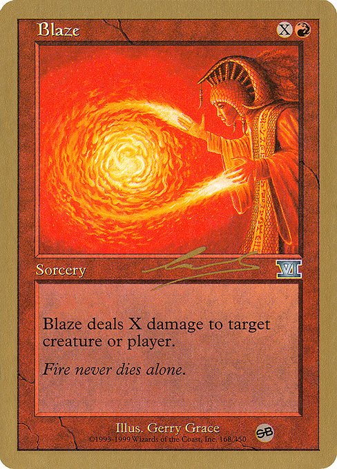 (英)猛火 / Blaze【WC00】 World Championship Decks 2000 Nicolas Labarre サイドボード 金枠 No.044