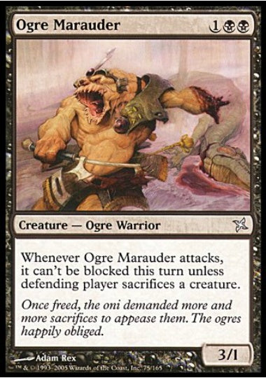 (英)【Foil】大峨の匪賊 / Ogre Marauder【BOK】 No.075