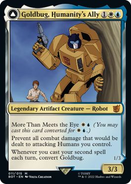 (英)人類の友、ゴールドバッグ / Goldbug, Humanity's Ally - 気の強い斥候、ゴールドバッグ / Goldbug, Scrappy Scout【BOT】 No.011