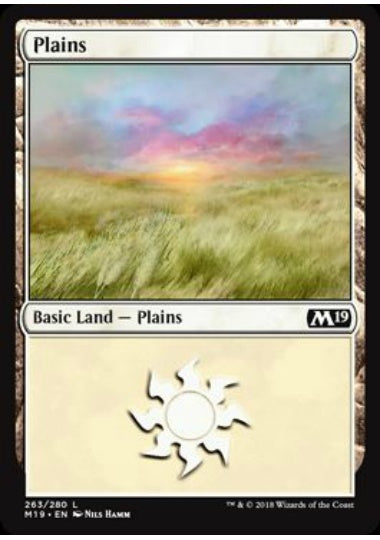 (英)【Foil】平地 / Plains【M19】 No.263