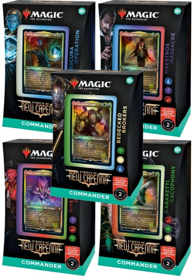 (英)ニューカペナの街角 統率者デッキ 5種セット / Streets of New Capenna Commander Deck Set【BOX】 ※発送方法は「ゆうパック」を選択してください。