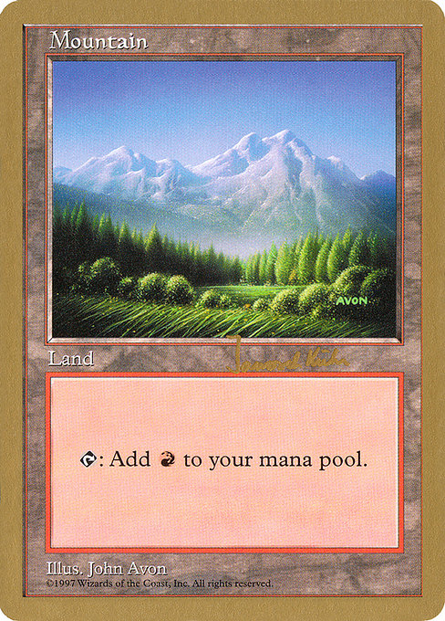 (英)山 / Mountain【WC97】 World Championship Decks 1997 Janosch Kuhn 金枠 No.111