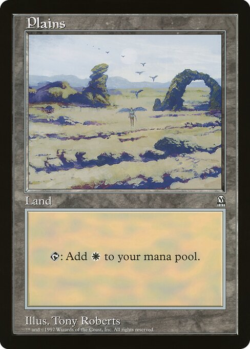 (英)平地 / Plains【PRM】 アリーナプロモ 【Oversized Card】 BIG-PRM-011 ※トーナメントで使用することはできません。