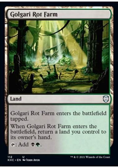 (英)ゴルガリの腐敗農場 / Golgari Rot Farm【KHC】 No.112
