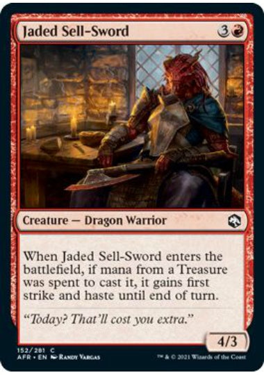 (英)疲れ切った売剣 / Jaded Sell-Sword【AFR】 No.152