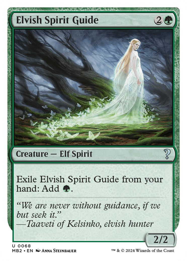 (英)エルフの指導霊 / Elvish Spirit Guide【MB2】 No.068
