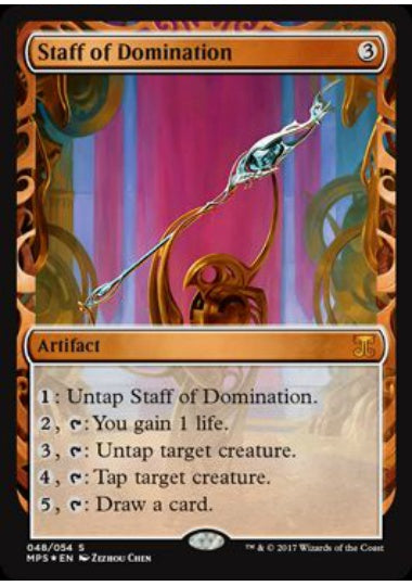 (英)【Foil】威圧の杖 / Staff of Domination【MPSKLD】全面光沢 No.048