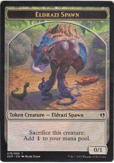 (英)エルドラージ・落とし子トークン / Eldrazi Spawn Token【ZVSE】 No.078
