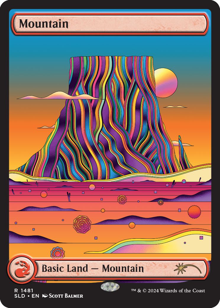 (英)【Foil】山 / Mountain【SLD】The Strange Sands:Mountain No.1481