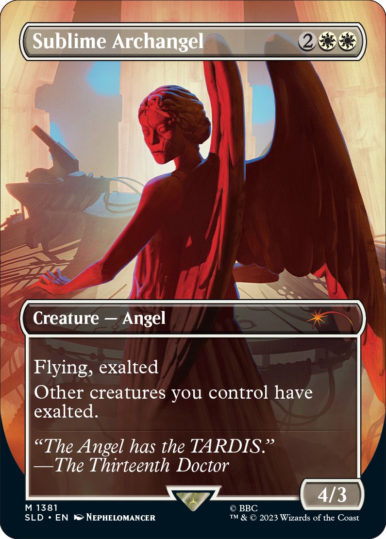 (英)【Foil】荘厳な大天使 / Sublime Archangel【SLD】Secret Lair x Doctor Who: The Weeping Angels No.1381