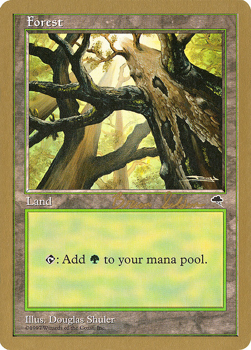 (英)森 / Forest【WC98】 World Championship Decks 1998 Brian Selden 金枠 No.106