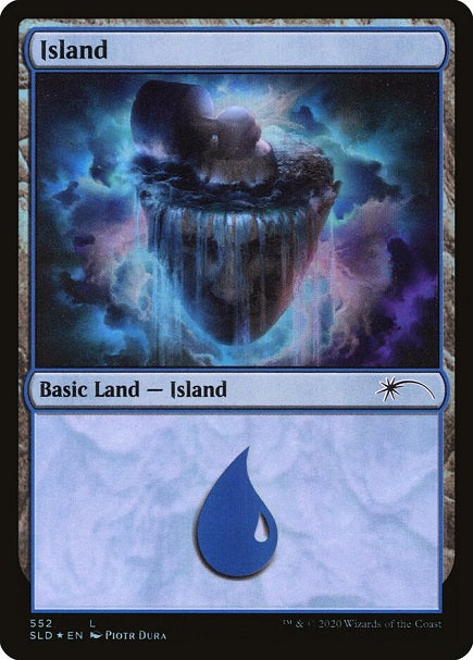 (英)【Foil】島 / Island【SLD】 No.552