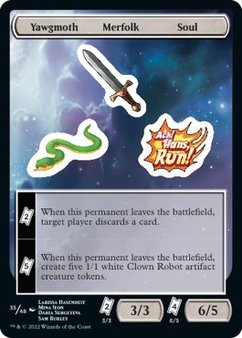 (英)Yawgmoth Merfolk Soul Sticker【UNF-STICKER】 No.035