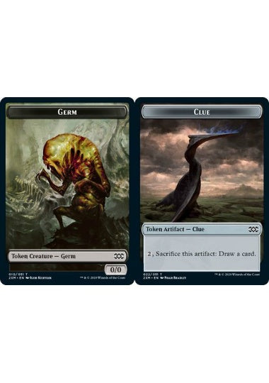 (英)【Foil】ファイレクシアン・細菌トークン / Phyrexian Germ TokenNo.010 - 手掛かりトークン / Clue Token【2XM-TOKEN】 No.022