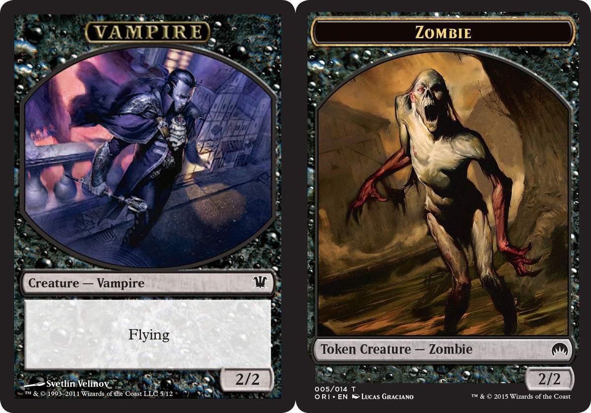 (英)吸血鬼トークン / Vampire Token No.ISD-005 - ゾンビトークン / Zombie Token【SLD-C23-01】 From Cute to Brute No.ORI-005