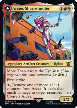 (英)名射手、アーシー / Arcee, Sharpshooter - 軽業のオープンカー、アーシー / Arcee, Acrobatic Coupe【BOT】 No.007