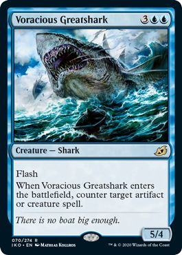 (英)【Foil】大食の巨大鮫 / Voracious Greatshark【IKO】 No.070