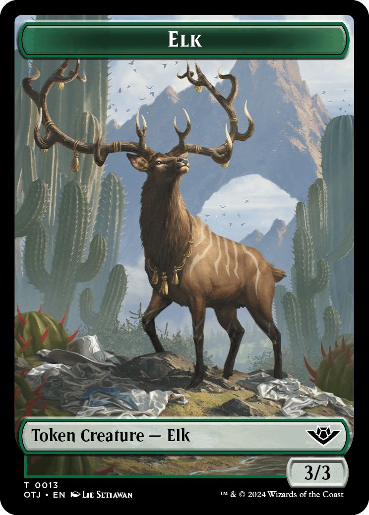 (英)大鹿トークン / Elk Token【OTJ-TOKEN】 No.013
