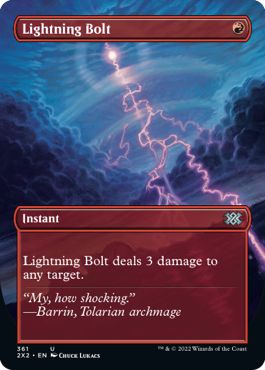 (英)【Foil】稲妻 / Lightning Bolt ★ボーダーレス★ 【2X2】 No.361