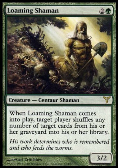 (英)【Foil】土覆いのシャーマン / Loaming Shaman【DIS】 No.087