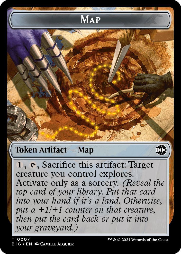 (英)地図トークン / Map Token【BIG-TOKEN】 No.007