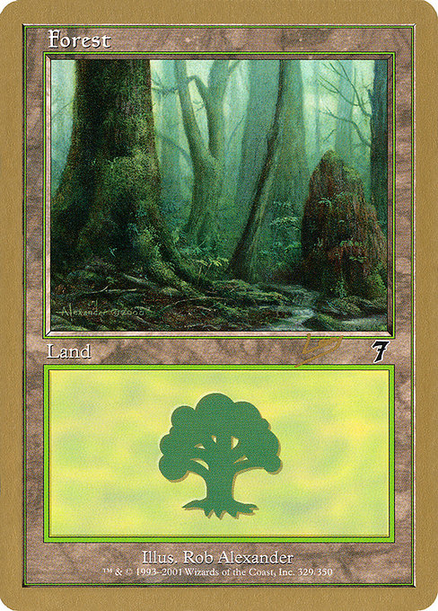(英)森 / Forest【WC02】 World Championship Decks 2002 Raphael Levy 金枠 No.129