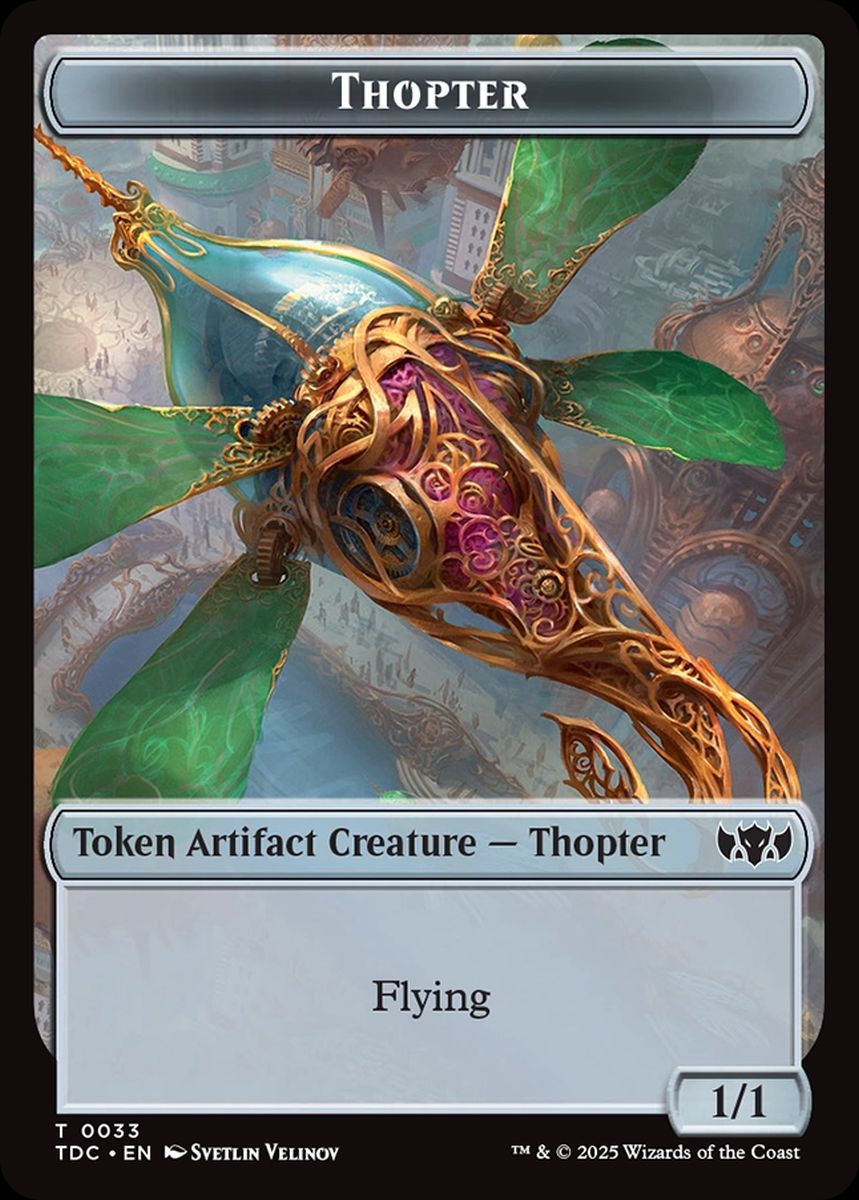 (英)飛行機械トークン / Thopter Token No.033 - 鳥トークン / Bird Token【TDC-TOKEN】 No.002