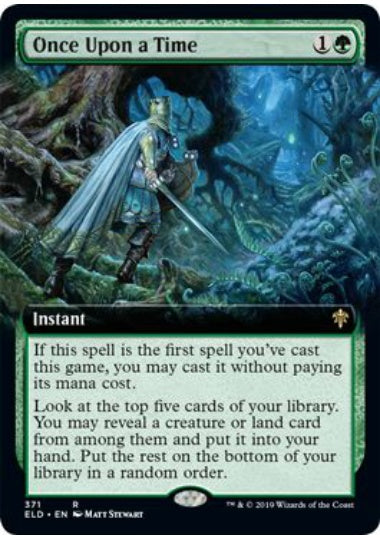 (英)【Foil】むかしむかし / Once Upon a Time ★拡張枠★ 【ELD】 No.371