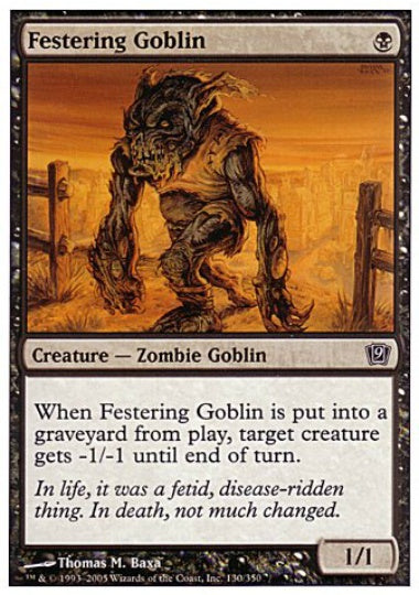(英)ただれたゴブリン / Festering Goblin【9ED】 No.130