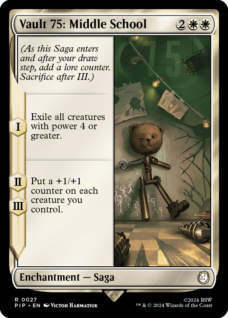 (英)【Foil】Vault 75：中等学校 / Vault 75: Middle School【PIP】 No.0027