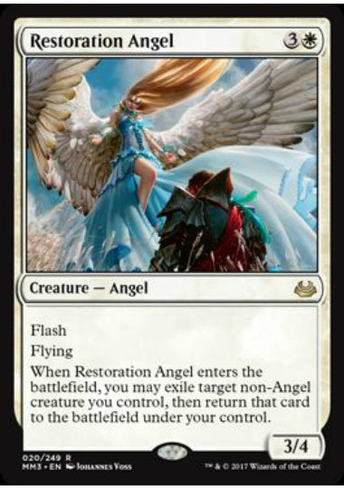 (英)【Foil】修復の天使 / Restoration Angel【MM3】 No.020