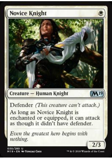 (英)新米騎士 / Novice Knight【M19】 No.030
