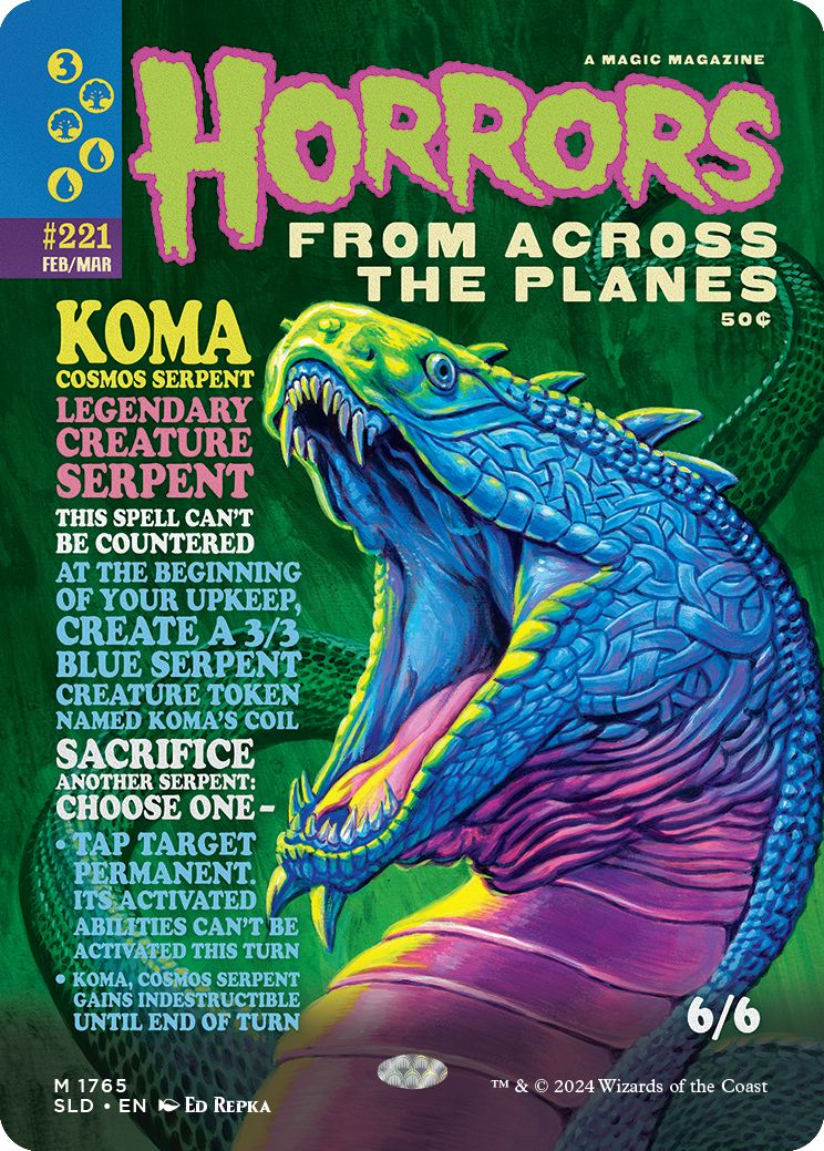 (英)【Foil】星界の大蛇、コーマ / Koma, Cosmos Serpent【SLD】Monstrous Magazines No.1765