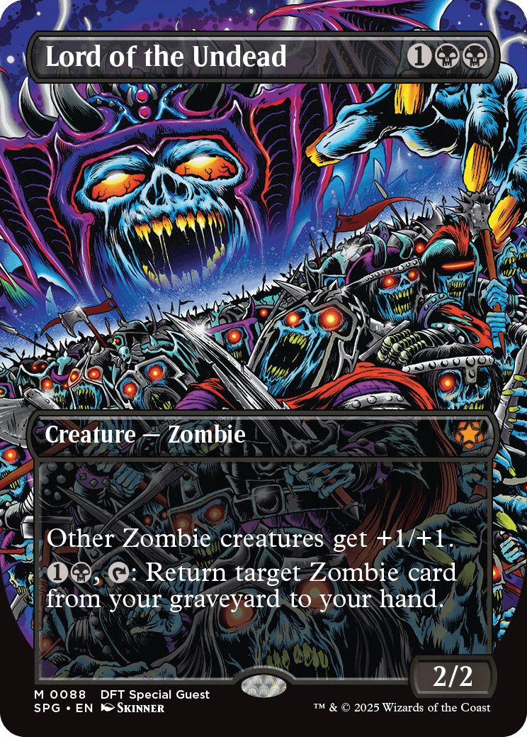 (英)【Foil】アンデッドの王 / Lord of the Undead ★ボーダーレス★(スペシャルゲスト) 【SPG】 No.088