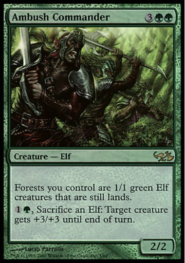 (英)【Foil】待ち伏せ司令官 / Ambush Commander【EVSG】絵違いFoil No.001