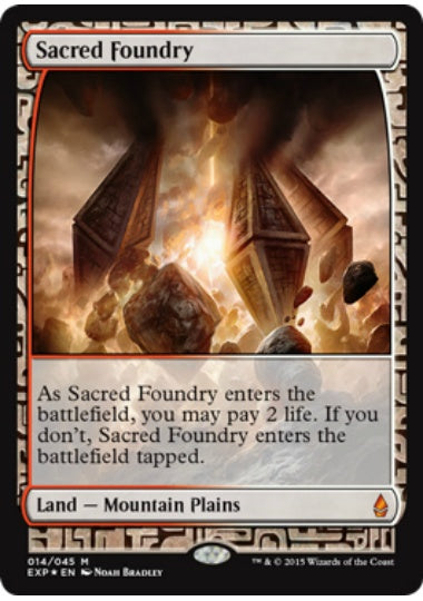 MTG 聖なる鋳造所 foil EXP 1枚 英)【Foil】聖なる鋳造所 / Sacred Foundry【EXP】 No.014 | MtG通販