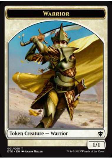 (英)戦士トークン / Warrior Token【DTK-TOKEN】 No.001