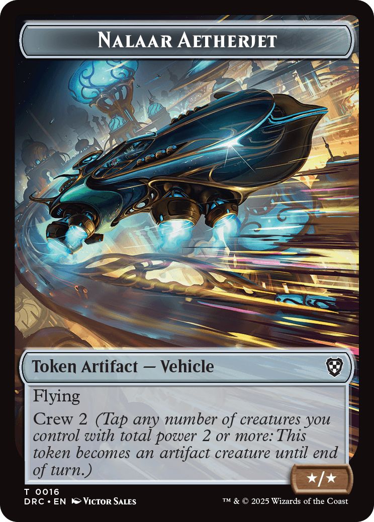 (英)ナラーの霊気ジェットトークン / Nalaar Aetherjet Token No.016 - 宝物トークン / Treasure Token【DRC-TOKEN】 No.011
