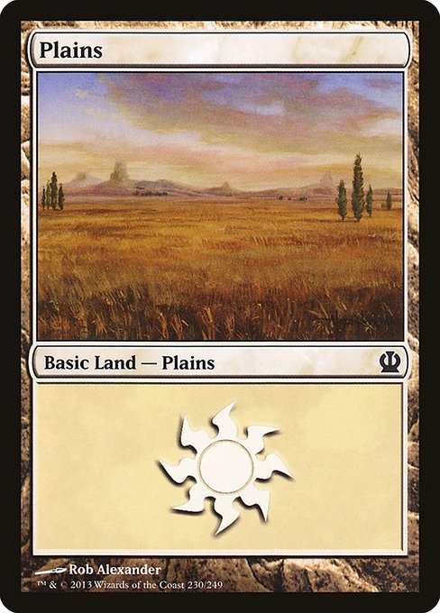 (英)【Foil】平地 / Plains【THS】 No.230