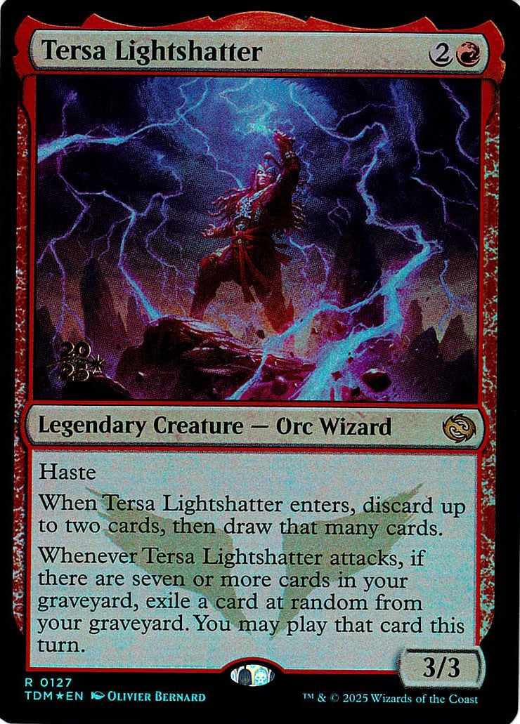 (英)【Foil】光砕く者、テルサ / Tersa Lightshatter【TDM】プレリリースプロモ No.127