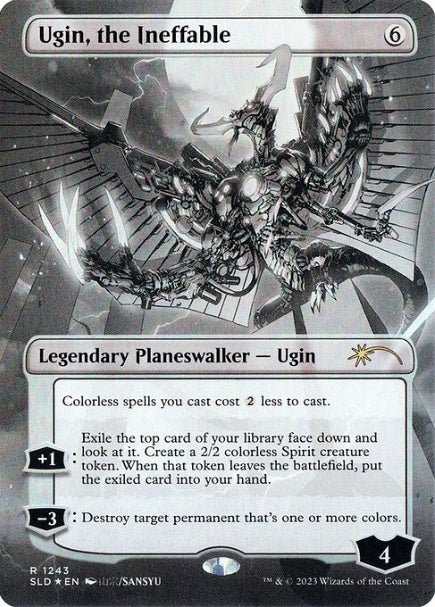 (英)【Foil】人知を超えるもの、ウギン / Ugin, the Ineffable【SLD】More Borderless Planeswalkers No.1243