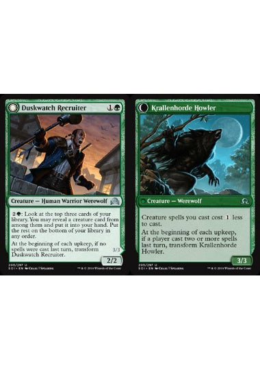 (英)薄暮見の徴募兵 / Duskwatch Recruiter - 爪の群れの咆哮者 / Krallenhorde Howler【SOI】 No.203