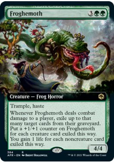 (英)【Foil】フロギーモス / Froghemoth ★拡張枠★ 【AFR】 No.384