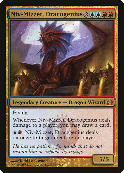 (英)竜英傑、ニヴ＝ミゼット / Niv-Mizzet, Dracogenius【RTR】 No.183