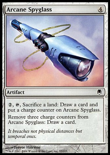 (英)【Foil】秘儀の遠眼鏡 / Arcane Spyglass【DST】 No.093