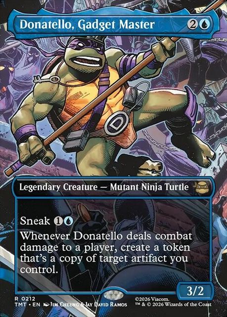 (英)ガジェットマスター、ドナテロ / Donatello, Gadget Master ★ボーダーレス★(シーン・カード) 【TMT】 No.212